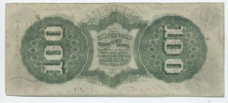 1863 Confederate States $100 bill CS - 56 [y5649] 2