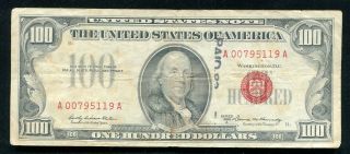 Fr.  1551 1966 - A $100 One Hundred Red Seal Legal Tender United States Note
