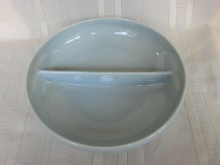 Vintage Russell Wright Iroquois Blue Divided Serving Dish - Mid Century Modern
