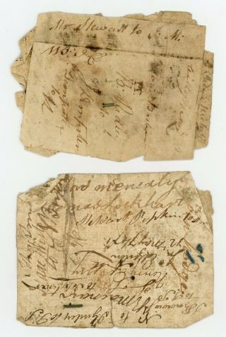 (Pair) April 23,  1761 20 & 40 Shillings NORTH CAROLINA Colonial Currency Notes 2