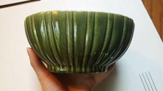 Haeger Bowls Green 4020 3929 Oval Pottery Planters USA Vintage 2