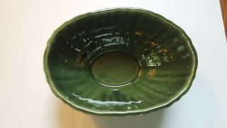 Haeger Bowls Green 4020 3929 Oval Pottery Planters USA Vintage 3