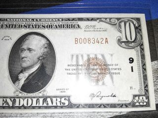 1929 $10 THE FIRST NATIONAL BANK OF TOLEDO OHIO OH Charter 91 UNC Bank Note 3