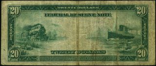 FR.  967 $20 1914 Federal Reserve Note Boston Fine - Pinholes 3