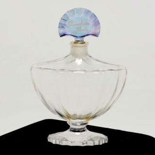 Vintage Baccarat Crystal Guerlain Paris Shalimar Perfume Bottle,  Signed