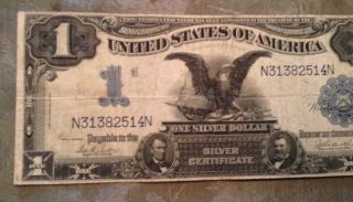 1899 $1 BLACK EAGLE - LARGE SILVER CERTIFICATE - PARKER/BURKE 2