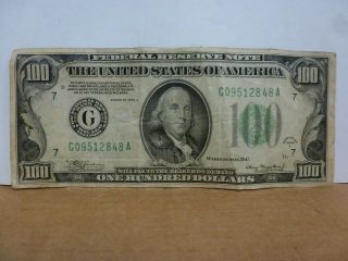 1934 - A $100 Federal Reserve Note - Chicago Il - Fr 2202g