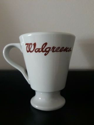 Vintage Walgreens Advertising Shenango China Usa Pedestal Coffee Cup Mug