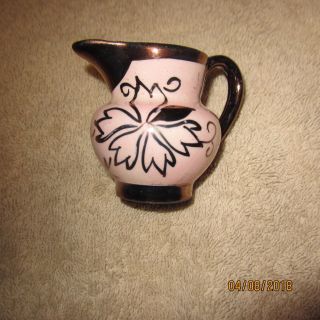 Copper Pink Luster Lusterware Mini Creamer Jug Pitcher Vase