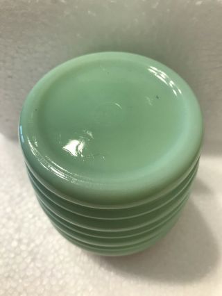 Jadeite Green Milk Glass Fire King Anchor Hocking Grease Jar With Tulip Lid 3