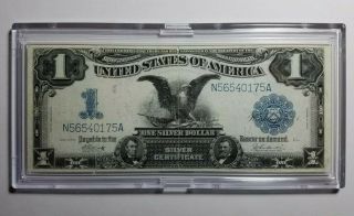 $1 1899 Large Silver Certificate - Black Eagle - Very Good Color - With Holder