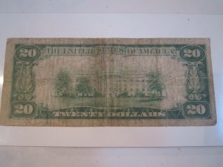 U.  S.  1928 TWENTY DOLLAR BILL GOLD CERTIFICATE - SEE PHOTOS 2