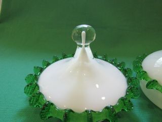 Vintage Murano Empoli ? Italian Art Glass Apothecary Candy Jar Rigaree MCM 2