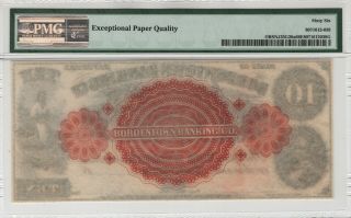 1855 - 65 $10 Bordentown Banking Jersey Obsolete Remainder Note PMG GEM 66 EPQ 2