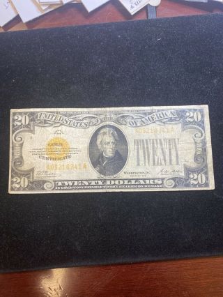 1928 SMALL SIZE 20 DOLLAR GOLD CERTIFICATE RARE 3