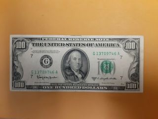 1950 - D Series Us $100 Chicago Granahan/dillon Federal Reserve Circulated Note