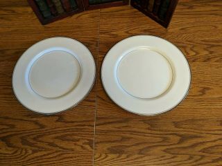 2 Mikasa Briarcliffe Bone China Dinner Plates 10 1/2 "