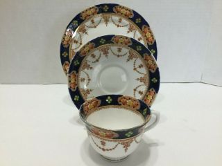 Vintage Royal Albert Crown China Teacup and Saucer 3 pc Set 2