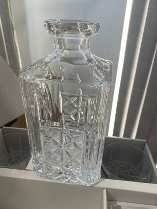 Marquis by waterford brandy decanter & old fashion pair 2