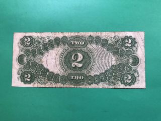 SERIES OF 1917 LARGE SIZE TWO DOLLAR $2 US LEGAL TENDER BANK NOTE.  UNCERTIFIED 2