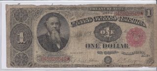 1891 One Dollar Bill Well Circulated See Photos