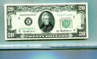 1950 B $20 Richmond Virginia Currency Star Note Gem Cu 4271n