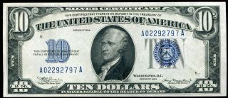 Fr.  1701 1934 $10 Ten Dollars Blue Seal Silver Certificate Gem Uncirculated
