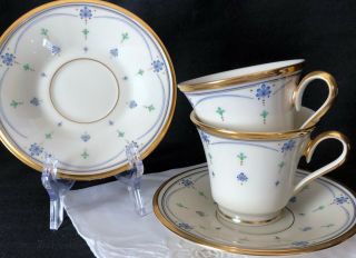 Lenox China Chateau Set Of 2 Cups & Saucers 3 Set Available