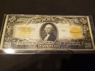 1922 $20 Gold Certifcate