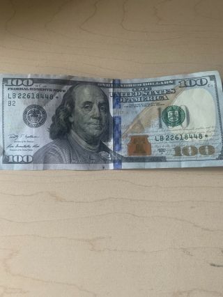 2009 A $100 Us Dollar Usd Star Note Serial Number Hundred Dollar Bill Currency
