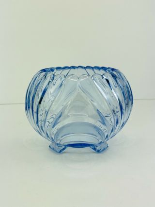 Vintage Cambridge Glass Caprice Pattern Moonlight Blue Bowl In