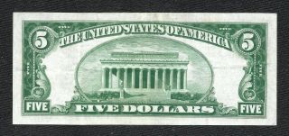 1929 $5 Brown Seal PHILADELPHIA Old US National Currency 3