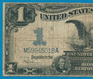 $1.  00 1899 Fr.  236 Black Eagle Blue Seal Silver Certificate.