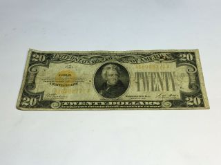 1928 United State Of America $20 Twenty Dollar Gold Certificate