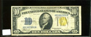 1934a $10 North Africa Silver Certificate A91862990a
