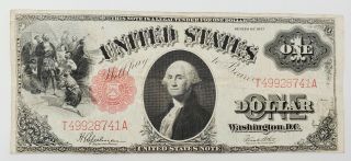 Series 1917 United States Washington Large One Dollar $1.  00 Bill Note Circulated