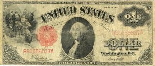 U.  S.  Large Size $1 United States Note Banknote 1917