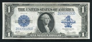 Fr.  238 1923 $1 One Dollar “horseblanket” Silver Certificate Extremely Fine (b)