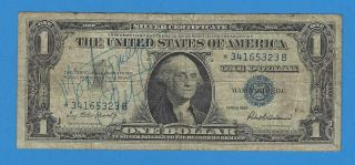 1957 Silver Certificate $1 Note With Actor Montgomery Clift Autograph Signature