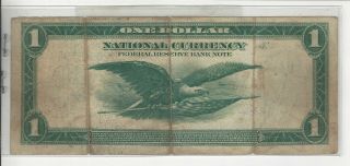 $1.  00 Kansas City Federal Reserve Note 1918 Green Eagle 2