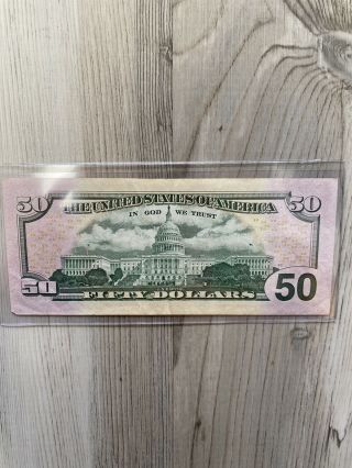 $50 Star Note Low Serial Number 2013 2