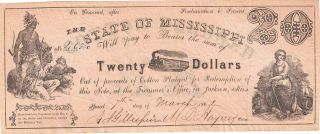 Cr12 State Of Mississippi $20 Vf