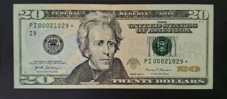 2017 A $20 (twenty Dollar) Bill,  Note – Rare Star Note – Minneapolis