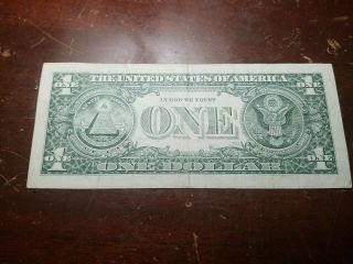 2009 $1 Fancy Serial Number Seven - of - a - kind ONEs 11111117 NEAR SOLID 2