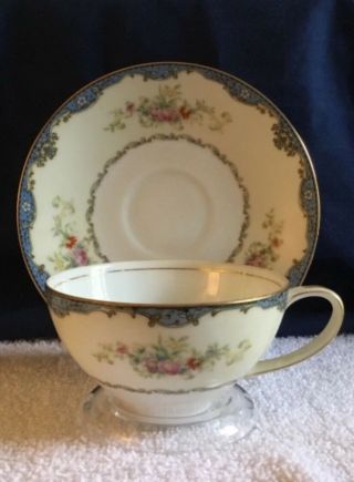 Mieto Bone China Tea Cup And Saucer Thames Pattern Made In Japan