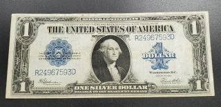 1923 $1 Horse Blanket Large Size Silver Certificate Us Currency Fr 237 Ch Xf