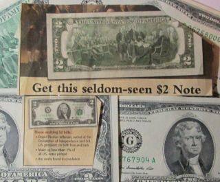 25 Pack ($50.  00) 2003A $2.  00 Bills Uncirculated/Circulated Various FRBs @COST 3