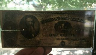 1891 $1 one dollar Treasury Coin note - Stanton FR 351 3
