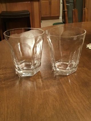 Lenox - Set Of 4 - Antique Clear - Double Old Fashioned - Full Lead Crystal -