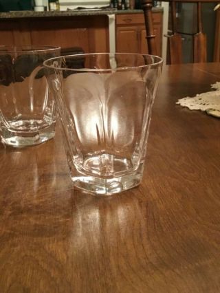 LENOX - Set of 4 - ANTIQUE CLEAR - Double Old Fashioned - Full Lead Crystal - 2